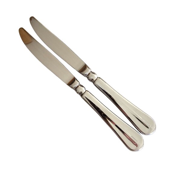 2 Mikasa French Countryside Dinner Knife 9" stainless center ridge glossy - Picture 6 of 8